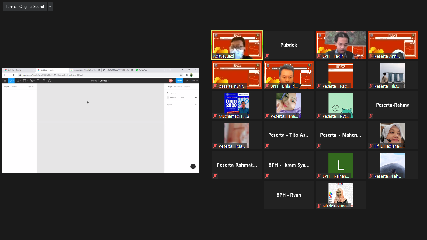 Pelatihan UI/UX ”INDEXS” 2021