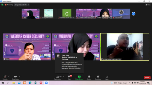 After Event Webinar HIMASIS: Cyber Security ”Pentingnya Menjaga Kemanan Data Pribadi di Era Digital”