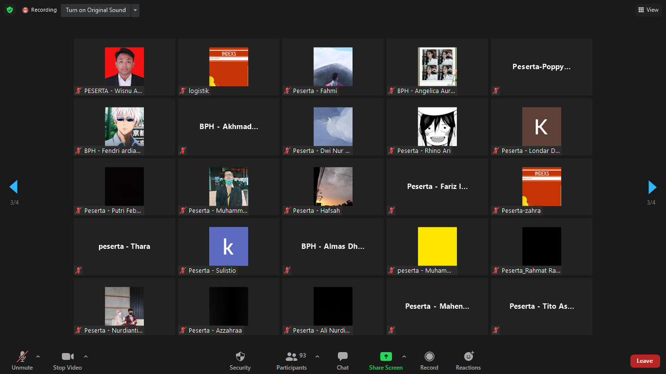 Pelatihan UI/UX ”INDEXS” 2021