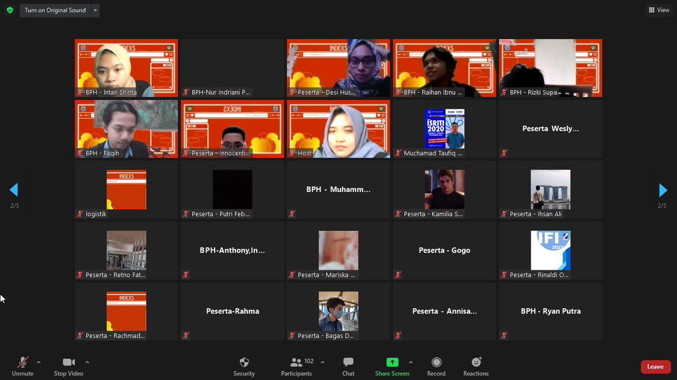 Pelatihan UI/UX ”INDEXS” 2021