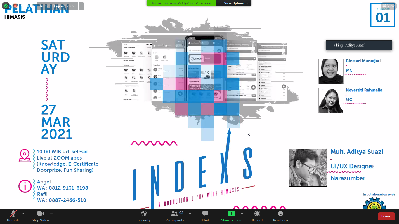 Pelatihan UI/UX ”INDEXS” 2021