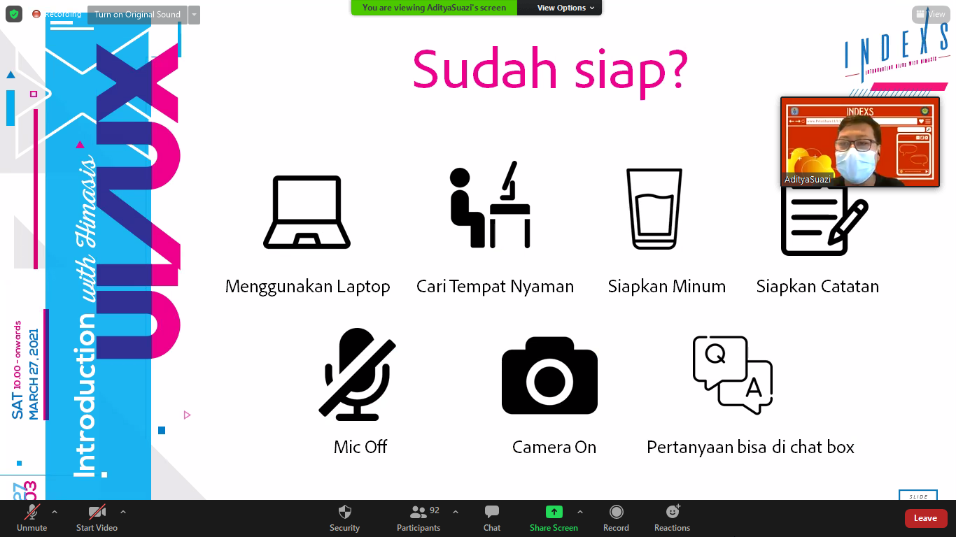 Pelatihan UI/UX ”INDEXS” 2021